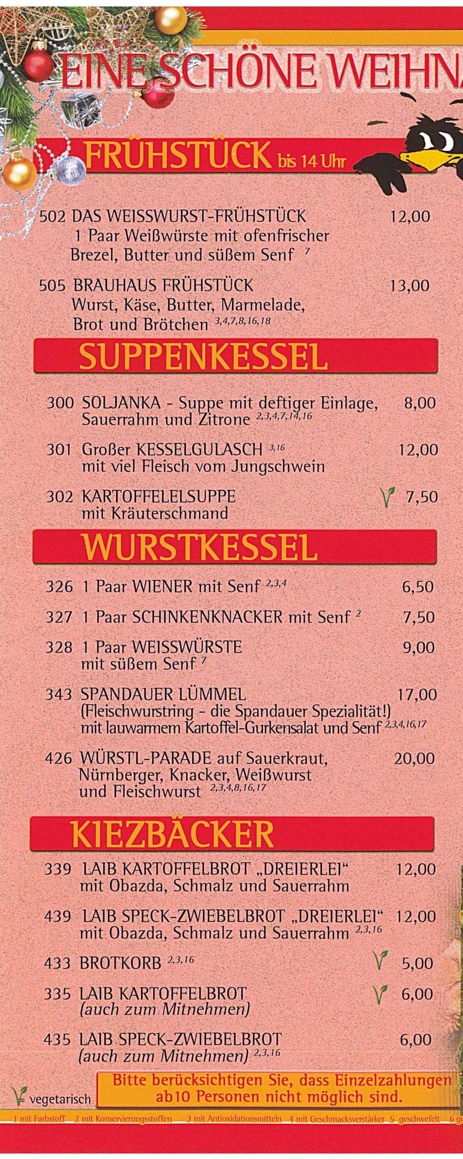 Speisen Weihnachten 1