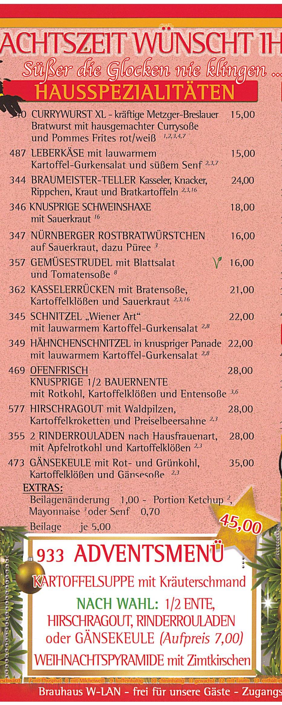 Speisen Weihnachten 2